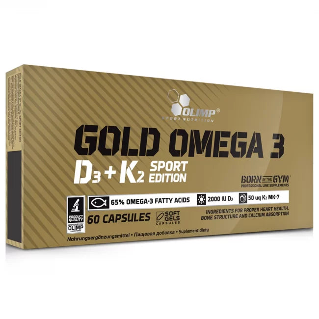 Gold Omega 3 D3+K2 - Heart, Bone & Immune Support