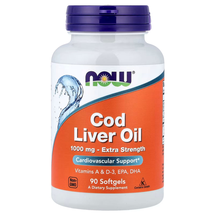 Extra Strength Cod Liver Oil 1000mg (90 Softgels)