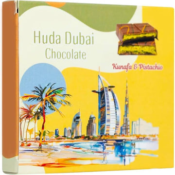 HUDA Dubai Kunafa & Pistachio Milk Chocolate