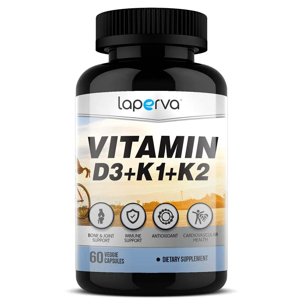 Laperva Vitamin D3 + K1 + K2 (MK-7) Bone & Heart Support
