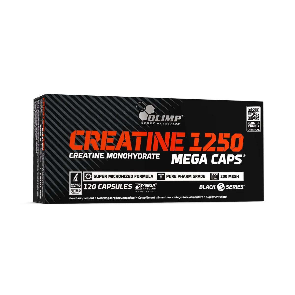Creatine 1250 Mega Caps - High Potency Monohydrate