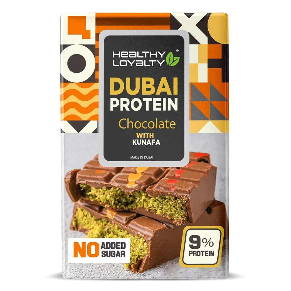 Healthy Loyalty Protein Chocolate with Kunafa & Pistachio
