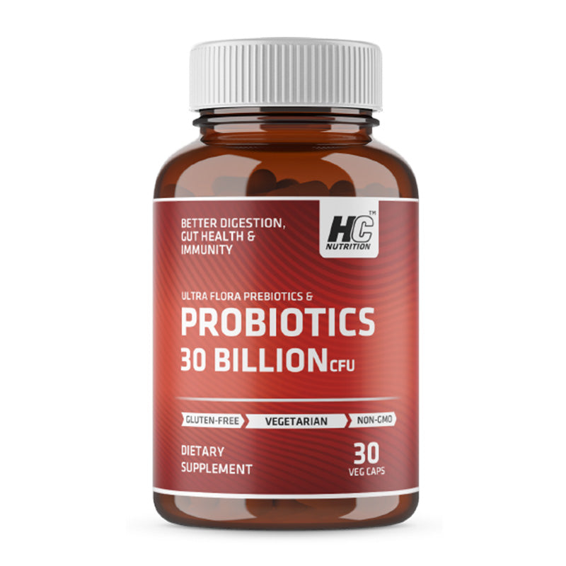 HC Nutrition 30 Billion CFU Probiotic & Prebiotic Capsules