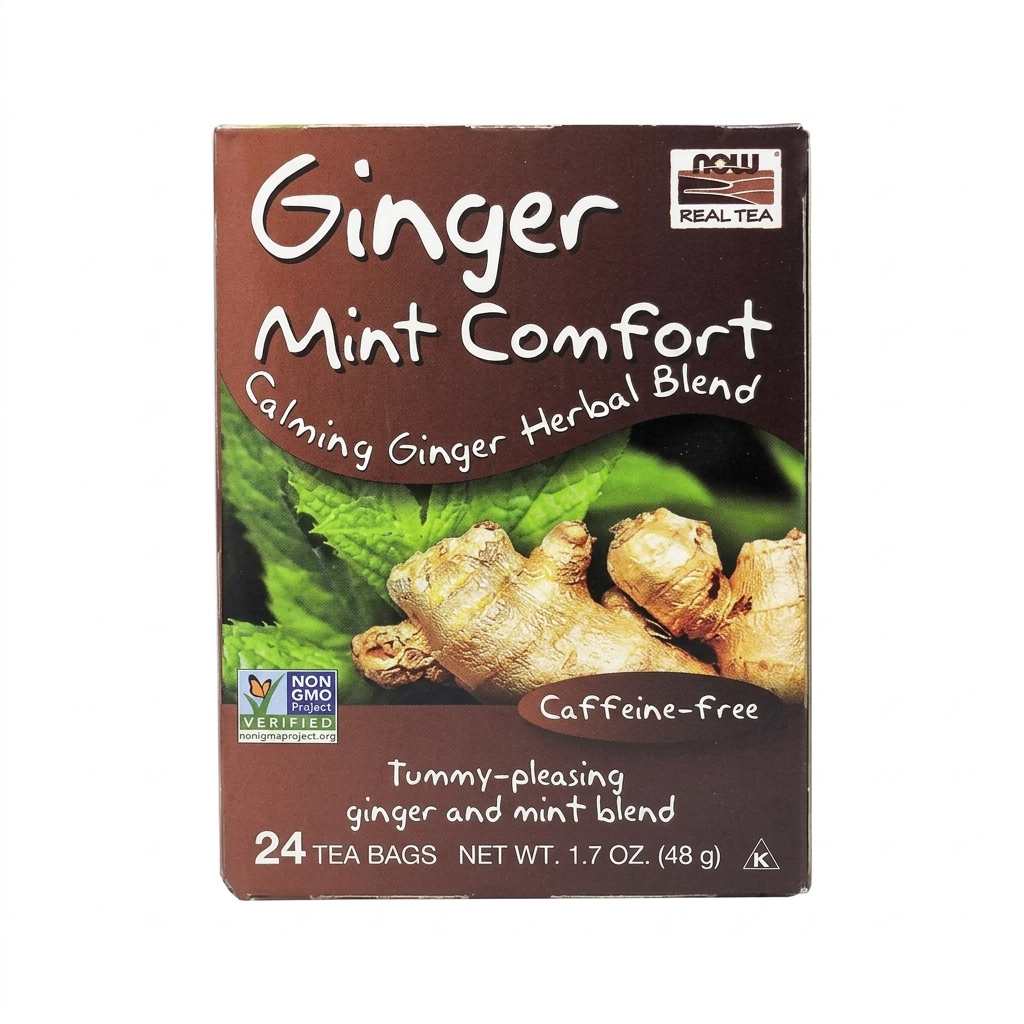 Ginger Mint Comfort Tea Calming Digestive Herbal Blend