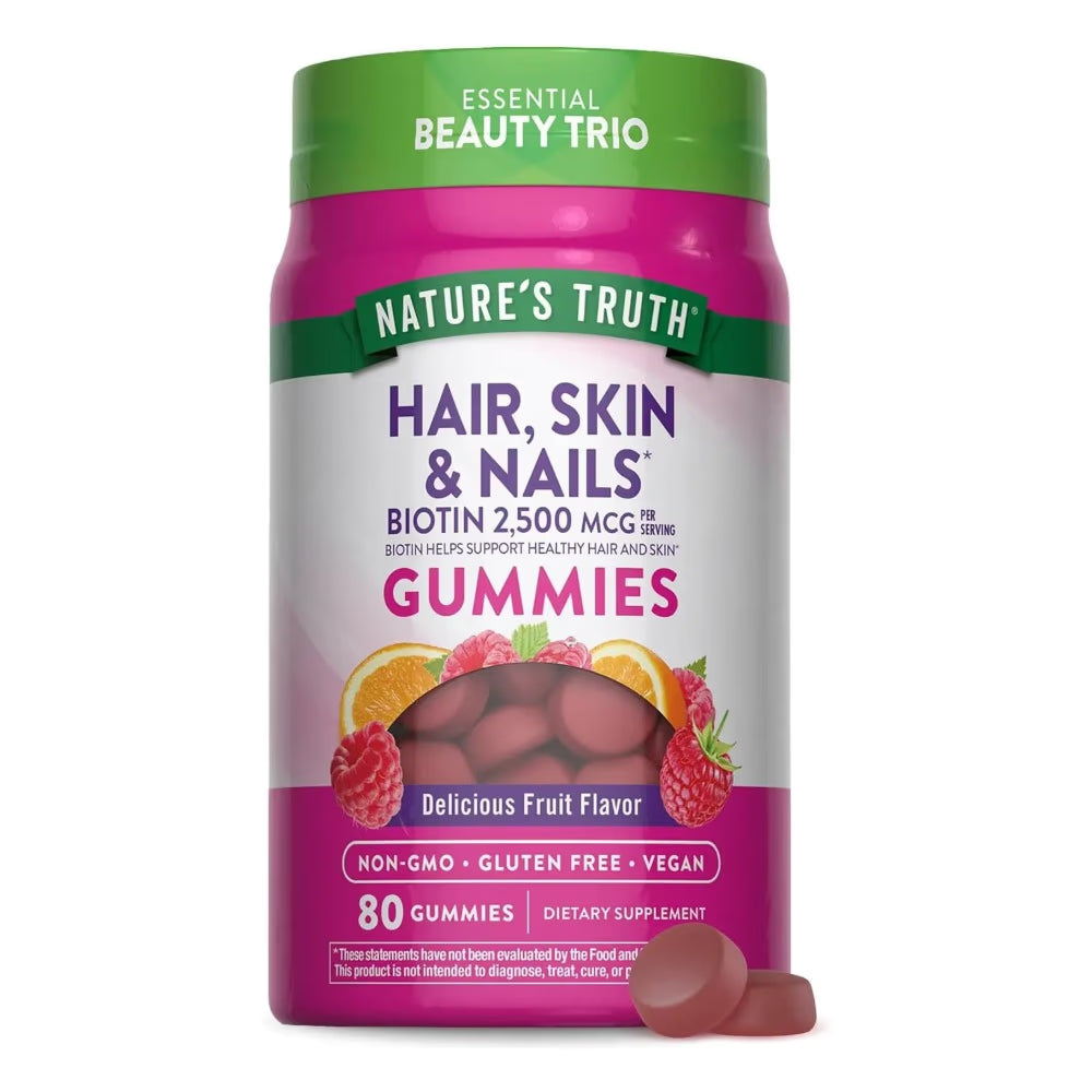 Hair, Skin & Nails 5000mcg Biotin Gummies
