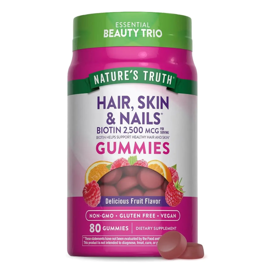 Hair, Skin & Nails 5000mcg Biotin Gummies