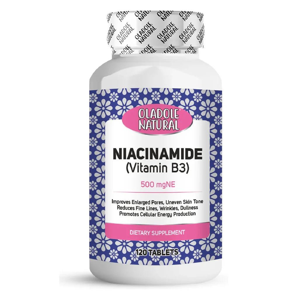 Niacinamide (Vitamin B3) 500 mg - Non-Flushing Energy & Skin