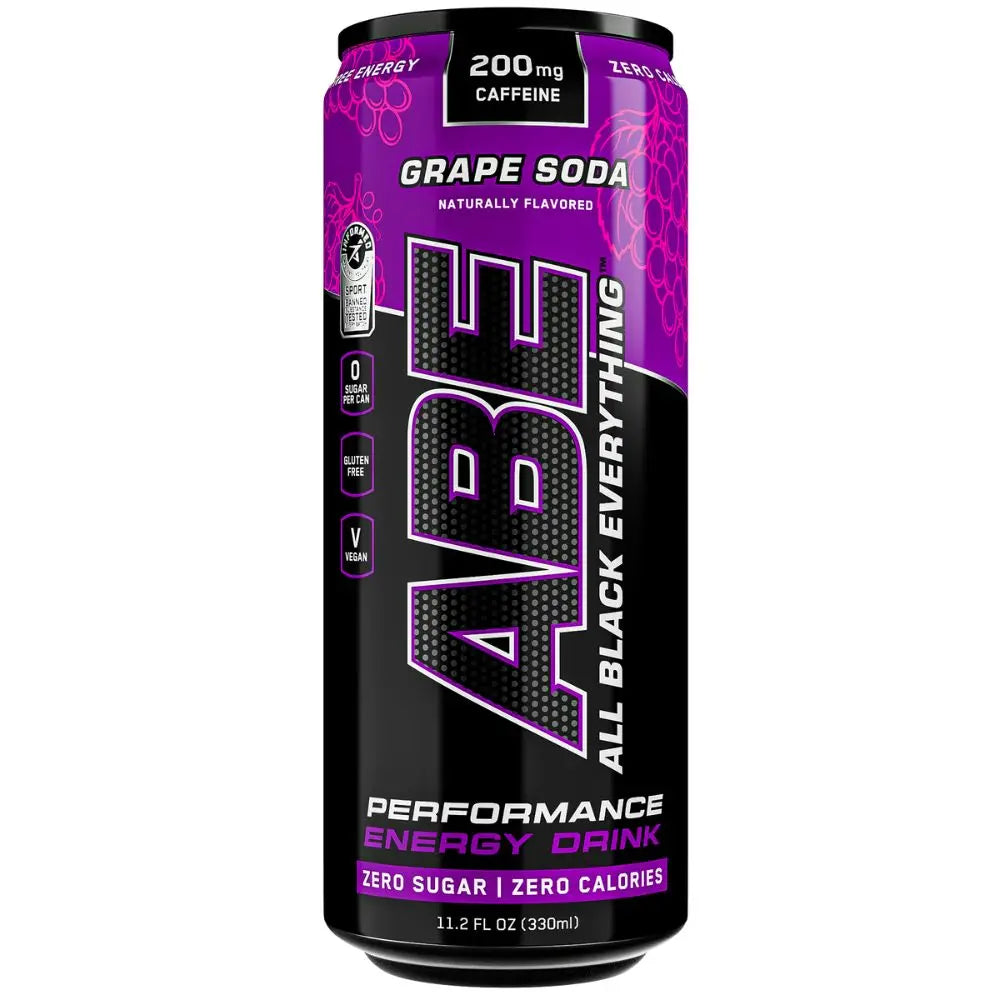 ABE Carbonated Pre-Workout Drink Energy Drink with Zero Sugar