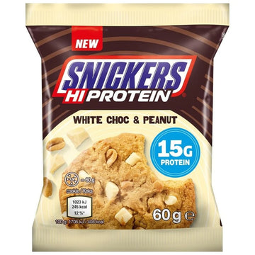 Snickers White Chocolate Peanut Protein Cookie